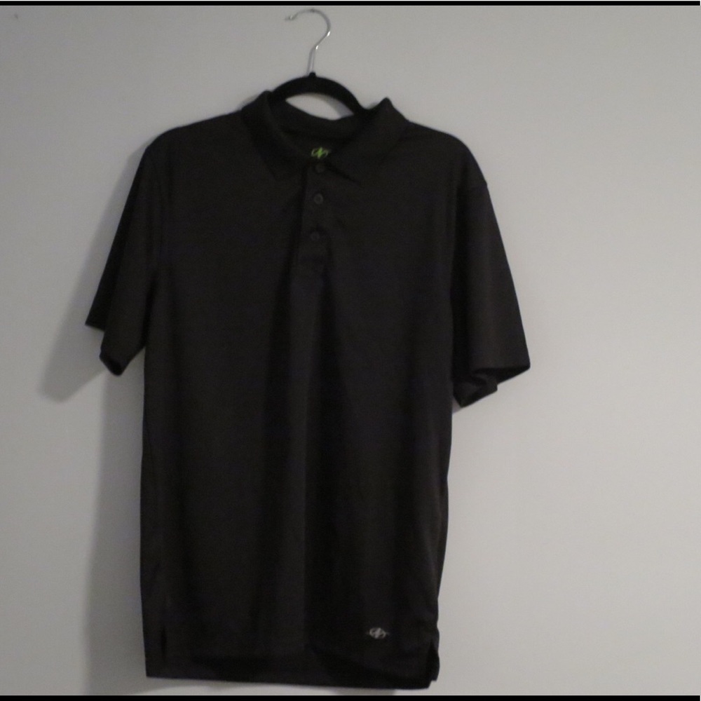 All Black Casual Button Down Shirt